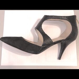 Marc Fisher Black leather/Suede Heels